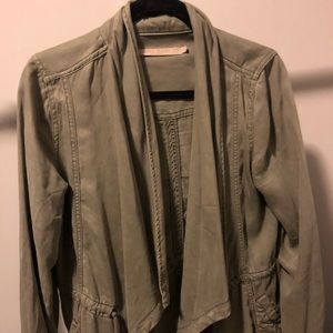Green Denim Utility Jacket